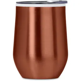 Serendipio Vogue Madison Stainless Steel & Plastic Double-Wall Tumbler Burnt Orange